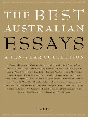 cover image of The Best Australian Essays
